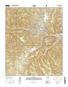 Ruidoso 2017 topographic map thumbnail