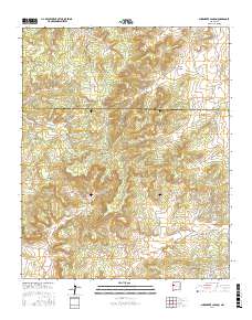 Shoemaker Canyon 2017 topographic map thumbnail