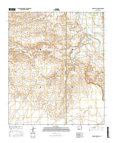 Arroyo Cuervo 2017 topographic map thumbnail