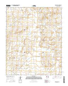 Becenti Lake 2017 topographic map thumbnail