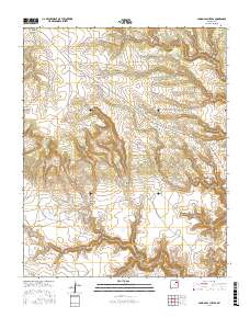 Canon Las Cuevas 2017 topographic map thumbnail