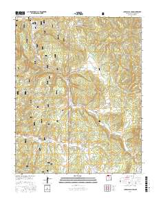Carracas Canyon 2017 topographic map thumbnail