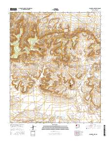 Casamero Lake 2017 topographic map thumbnail