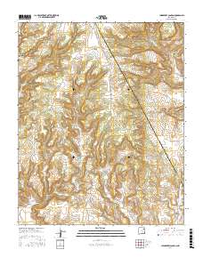 Chinaberry Canyon 2017 topographic map thumbnail