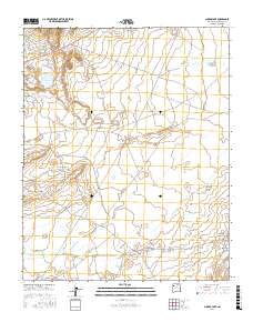 Chuska Lake 2017 topographic map thumbnail