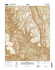 Chuska Peak 2017 topographic map thumbnail