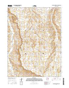 Big Pack Mountain SE 2017 topographic map thumbnail