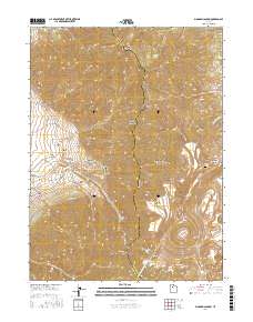 Bingham Canyon 2017 topographic map thumbnail