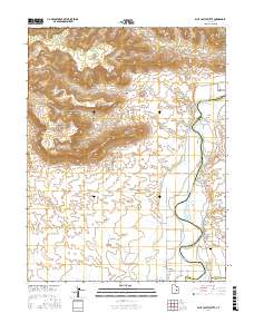 Blue Castle Butte 2017 topographic map thumbnail