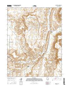 Caineville 2017 topographic map thumbnail