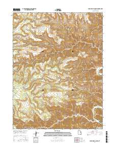 Cedar Ridge Canyon 2017 topographic map thumbnail