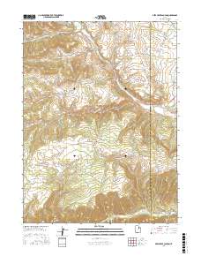 Deep Creek Canyon 2017 topographic map thumbnail
