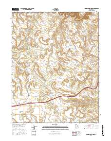 Drowned Hole Draw 2017 topographic map thumbnail