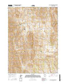 Dry Canyon Mountain 2017 topographic map thumbnail