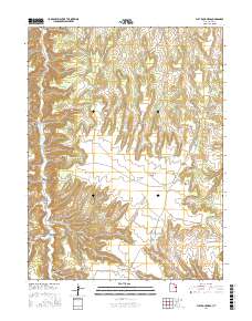 Flat Rock Mesa 2017 topographic map thumbnail
