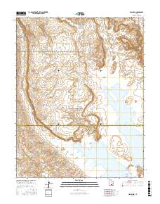 Hall Mesa 2017 topographic map thumbnail