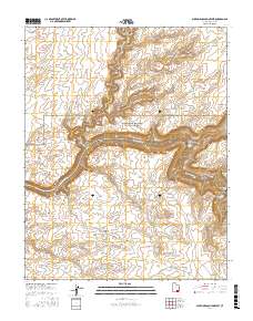 Slickhorn Canyon West 2017 topographic map thumbnail