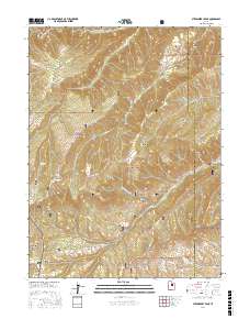 Strawberry Peak 2017 topographic map thumbnail