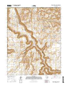 Trough Springs Canyon 2017 topographic map thumbnail