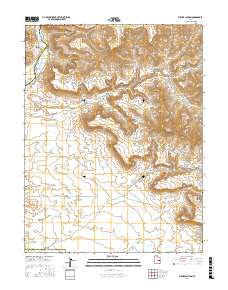Tusher Canyon 2017 topographic map thumbnail