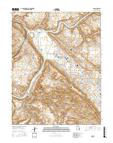 Moab 2017 topographic map thumbnail
