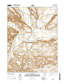 Ouray 2017 topographic map thumbnail