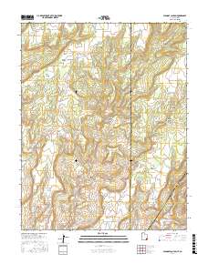 Papoose Canyon 2017 topographic map thumbnail
