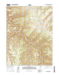 Pine Spring Canyon 2017 topographic map thumbnail
