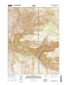 Willow Creek Butte 2017 topographic map thumbnail