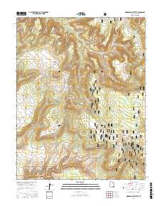 Woodenshoe Buttes 2017 topographic map thumbnail