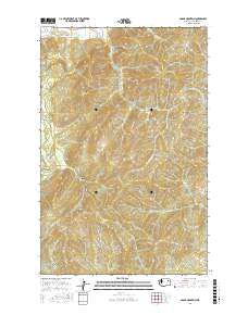 Adams Mountain 2017 topographic map thumbnail