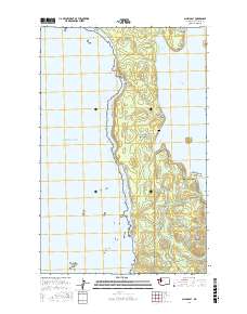 Allens Bay 2017 topographic map thumbnail