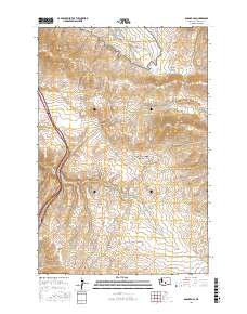 Badger Gap 2017 topographic map thumbnail