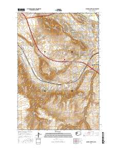 Badger Mountain 2017 topographic map thumbnail
