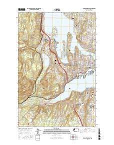 Bremerton West 2017 topographic map thumbnail