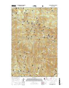 Bulldog Mountain 2017 topographic map thumbnail