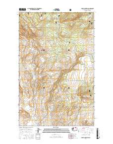 Burge Mountain 2017 topographic map thumbnail