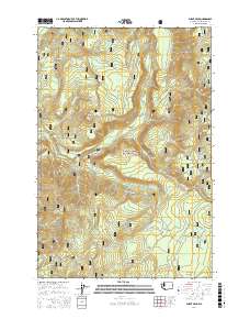 Burnt Peak 2017 topographic map thumbnail