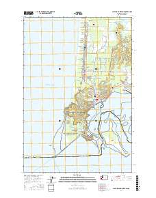 Cape Disappointment 2017 topographic map thumbnail