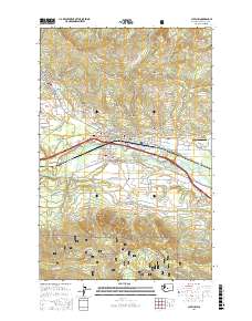 Cle Elum 2017 topographic map thumbnail