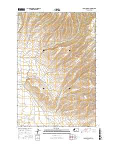 Colockum Pass SE 2017 topographic map thumbnail