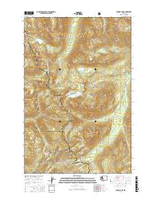 Cougar Lake 2017 topographic map thumbnail