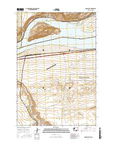 Crow Butte 2017 topographic map thumbnail