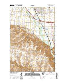 Ellensburg South 2017 topographic map thumbnail