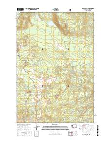 Glaciate Butte 2017 topographic map thumbnail