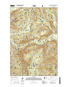 Greenhorn Buttes 2017 topographic map thumbnail