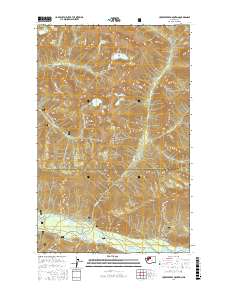 Huckleberry Mountain 2017 topographic map thumbnail