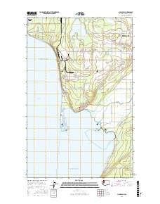 Lummi Bay 2017 topographic map thumbnail