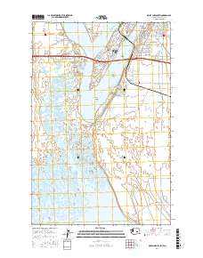 Moses Lake South 2017 topographic map thumbnail