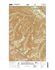 Oval Peak 2017 topographic map thumbnail